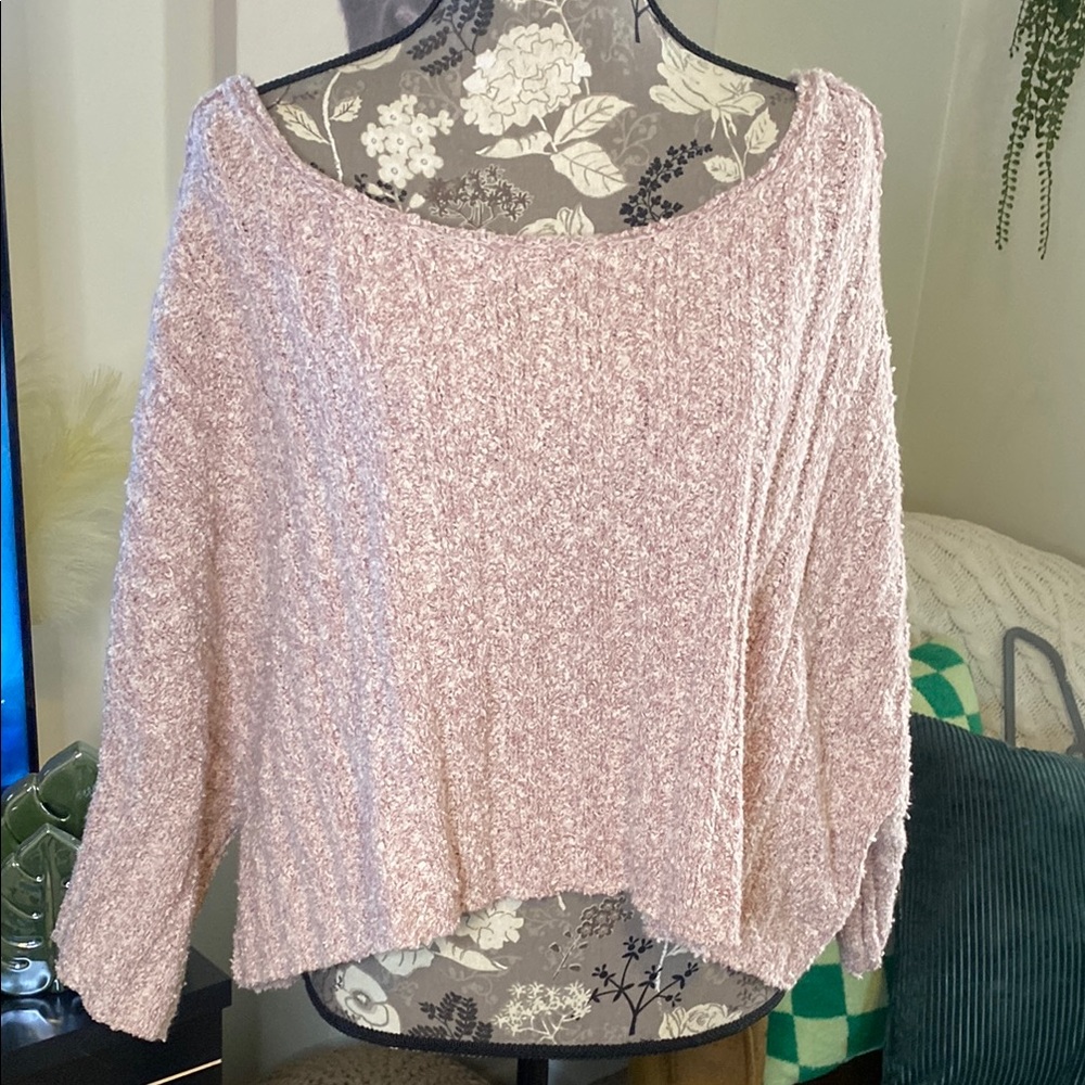 Free People Good Day Pullover Boxy Sweater